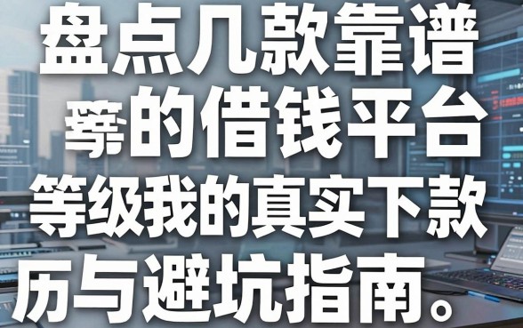 盘点几款靠谱的借钱平台等级划分，分享我的真实下款经历与避坑指南