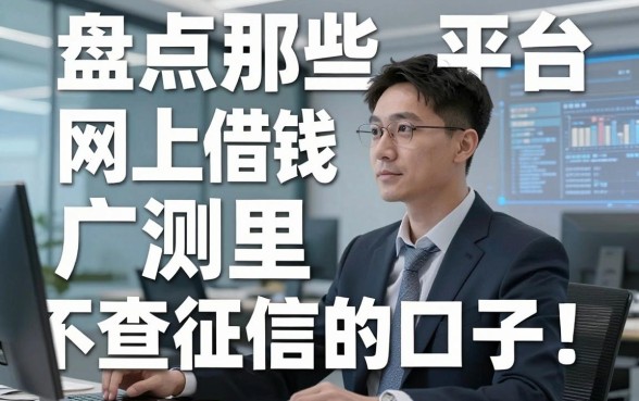 盘点那些网上借钱平台广告里不查征信的口子，亲测这几家下款挺稳