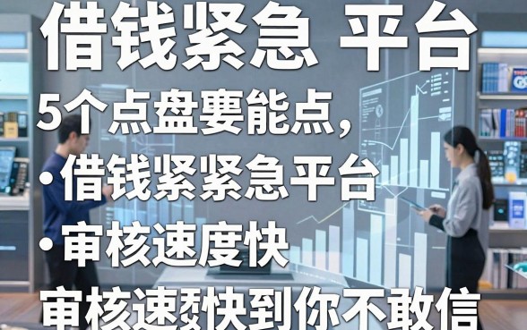 盘点5个借钱紧急平台，审核速度快到你不敢信
