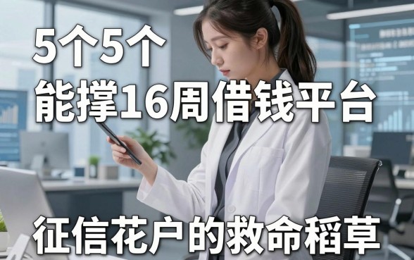 盘点5个能撑16周借钱平台，征信花户的救命稻草