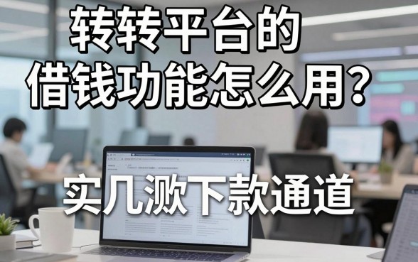 转转平台的借钱功能怎么用？实测这几款下款通道