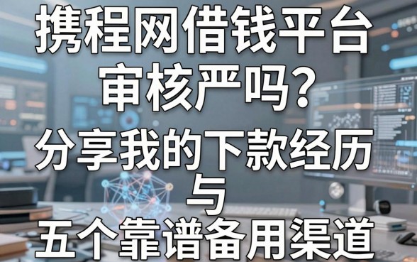 携程网借钱平台审核严吗？分享我的下款经历与五个靠谱备用渠道
