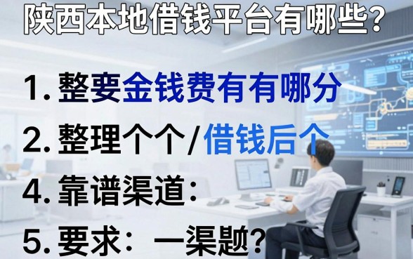 陕西本地借钱平台有哪些？整理5个靠谱渠道