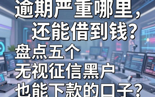 逾期严重哪里还能借到钱？盘点五个无视征信黑户也能下款的口子