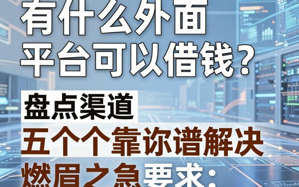 有什么外面平台可以借钱？盘点五个靠谱渠道，帮你解决燃眉之急