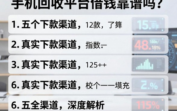 手机回收平台借钱靠谱吗?五个真实下款渠道深度解析