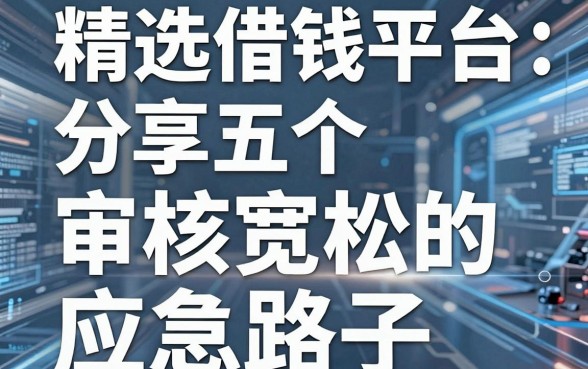 精选借钱平台：分享五个审核宽松的应急路子