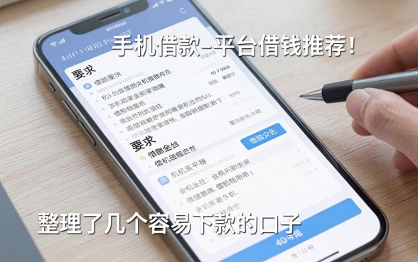 手机借款平台借钱推荐：整理了几个容易下款的口子