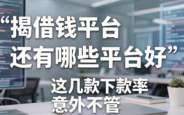 揭秘借钱平台还有哪些平台好，这几款下款率意外不错