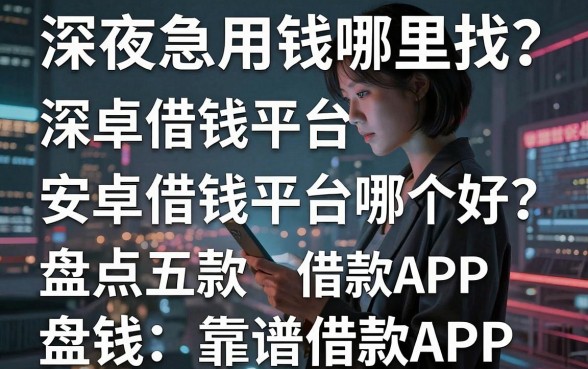 深夜急用钱哪里找？安卓借钱平台哪个好？盘点五款靠谱借款APP