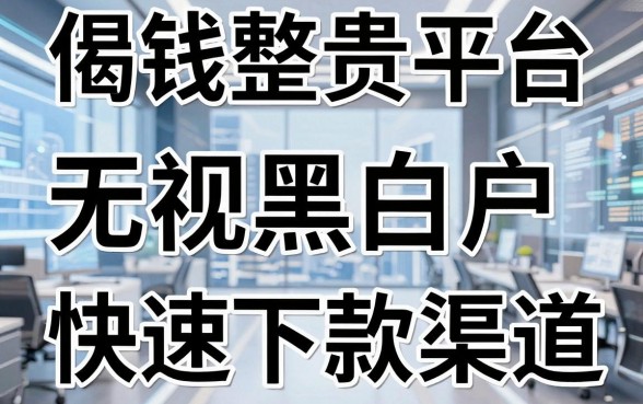 揭秘借钱整贵平台：无视黑白户快速下款渠道