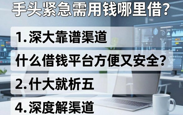 手头紧急需用钱哪里借？什么借钱平台方便又安全？深度解析五大靠谱渠道
