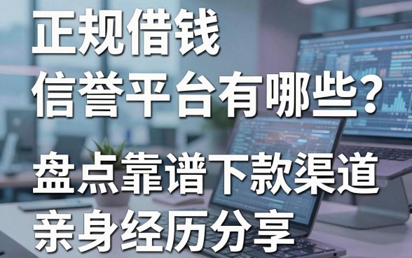 正规借钱信誉平台有哪些？盘点五个靠谱下款渠道，亲身经历分享