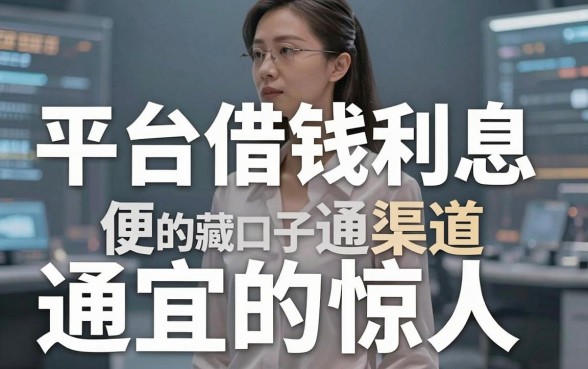 揭秘平台借钱利息便宜的渠道，这几个隐藏口子通过率惊人