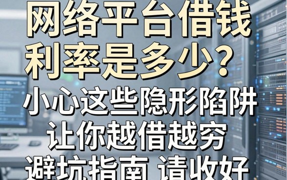 网络平台借钱利率是多少？小心这些隐形陷阱让你越借越穷，避坑指南请收好！