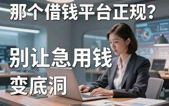那个借钱平台正规？别让急用钱变成无底洞，这五个靠谱渠道值得收藏