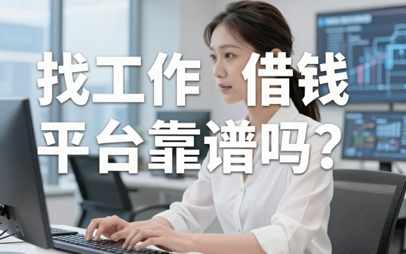 找工作借钱平台靠谱吗？别急，看完这篇再决定要不要点申请