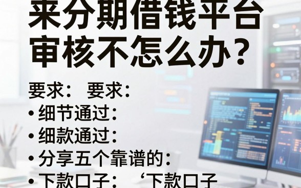 来分期借钱平台审核不通过怎么办？分享五个靠谱的下款口子