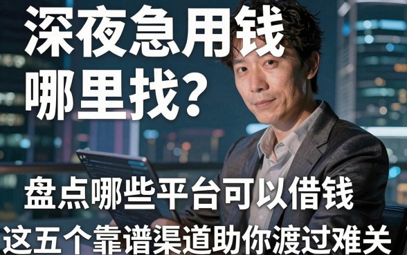深夜急用钱哪里找？盘点哪些平台可以借钱，这五个靠谱渠道助你渡过难关