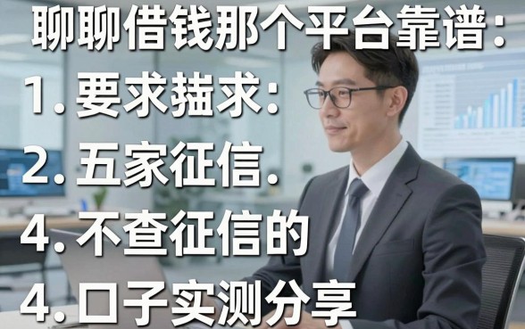 聊聊借钱那个平台靠谱：五家不查征信的口子实测分享