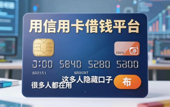 揭秘用信用卡借钱平台：这几个隐藏口子很多人都在用