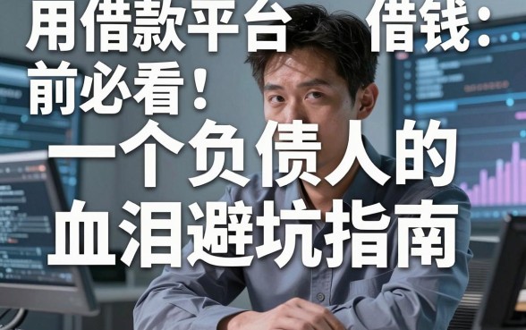 用借款平台借钱前必看：一个负债人的血泪避坑指南