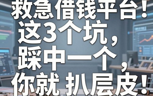 揭秘救急借钱平台：这3个坑踩中一个，你就等着被扒层皮