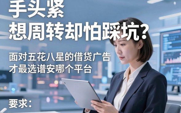 手头紧想周转却怕踩坑？面对五花八门的借贷广告，借钱选择哪个平台才最靠谱安全？