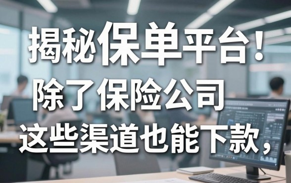 揭秘保单借钱平台：除了保险公司这些渠道也能下款