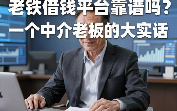 老铁借钱平台靠谱吗？一个中介老板的大实话