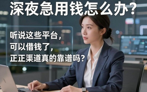 深夜急用钱怎么办？听说这些平台可以借钱了，正规渠道真的靠谱吗？