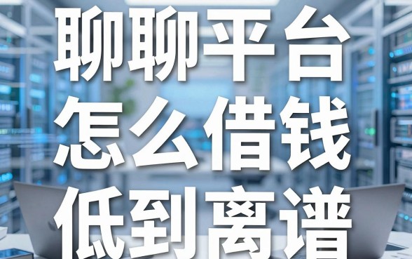 聊聊不同平台怎么借钱，这几家门槛低到离谱