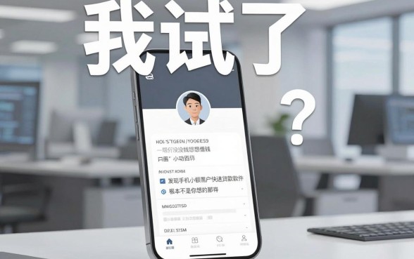 我试了十几个所谓没钱想借钱平台，发现手机小额黑户快速贷款软件根本不是你想的那样