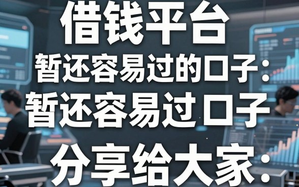 盘点五个借钱平台暂还容易过的口子,亲身经历分享给大家