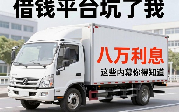 货车借钱平台坑了我八万利息，这些内幕你得知道