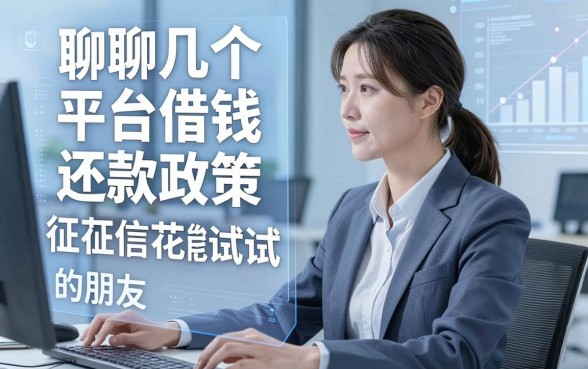 聊聊几个平台借钱还款政策，征信花的朋友也能试试