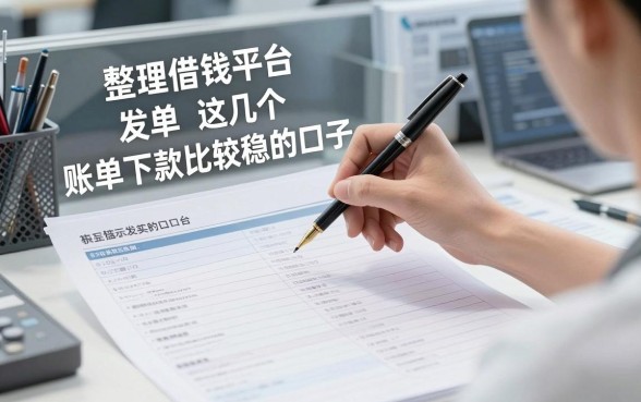 整理借钱平台账单发现这几个下款比较稳的口子