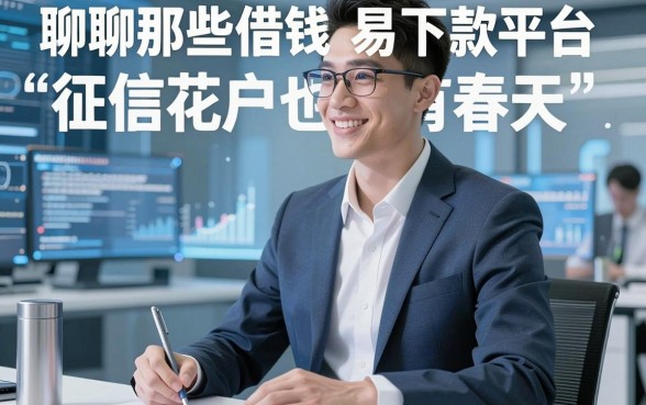 聊聊那些借钱易下款平台，征信花户也有春天