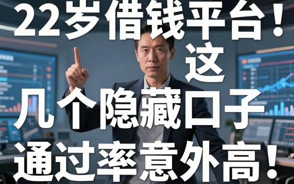 揭秘22岁借钱平台：这几个隐藏口子通过率意外高