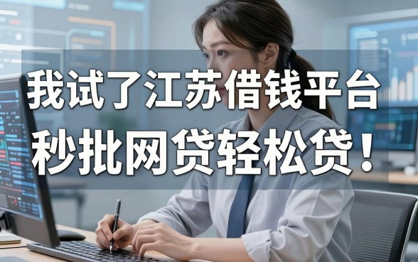 我试了江苏借钱平台和秒批网贷轻松贷，发现有些秘密根本没人说