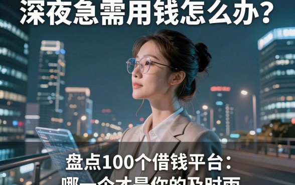 深夜急需用钱怎么办？盘点100个借钱平台，哪一个才是你的及时雨？