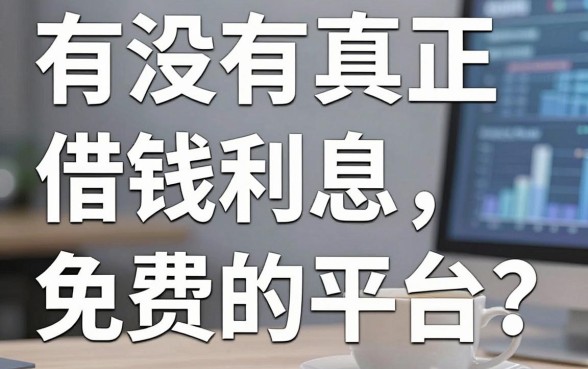 有没有真正借钱利息免费的平台？实测分享这几个靠谱口子