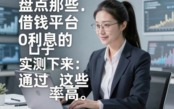 盘点那些借钱平台0利息的口子，实测下来这些通过率高