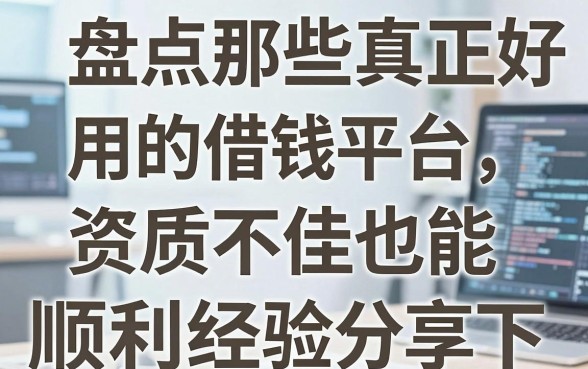 盘点那些真正好用的借钱平台，资质不佳也能顺利下款的经验分享