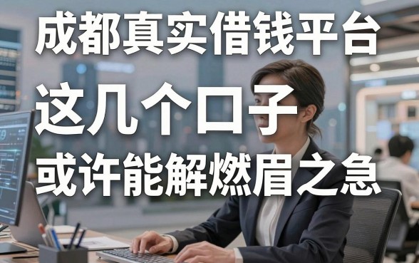 揭秘成都真实借钱平台，这几个口子或许能解燃眉之急