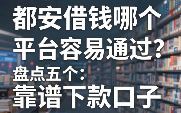 都安借钱哪个平台容易通过？盘点五个靠谱下款口子