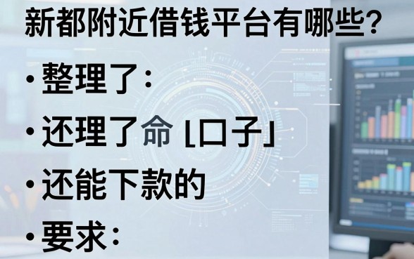 新都附近借钱平台有哪些？整理了几个还能下款的口子