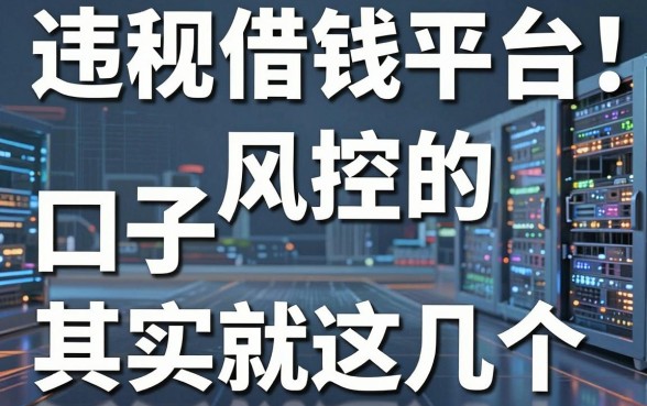 揭秘违规借钱平台：无视风控的口子其实就这几个