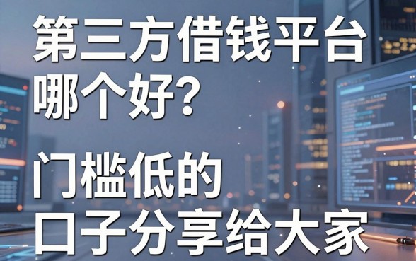 第三方借钱平台哪个好？实测五家门槛低的口子分享给大家