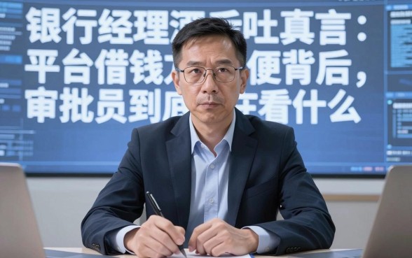 银行经理酒后吐真言：平台借钱方便背后，审批员到底在看什么